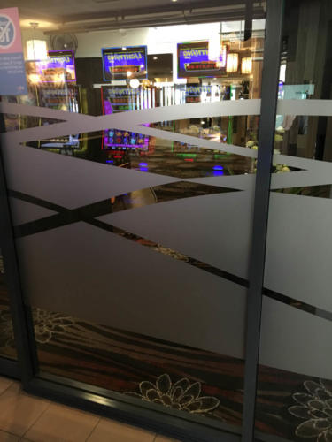 Computer cut frosted band