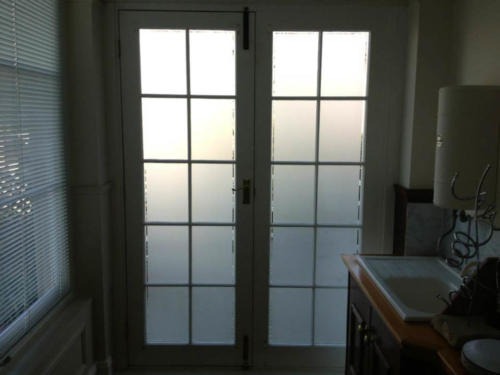 front door frosted film